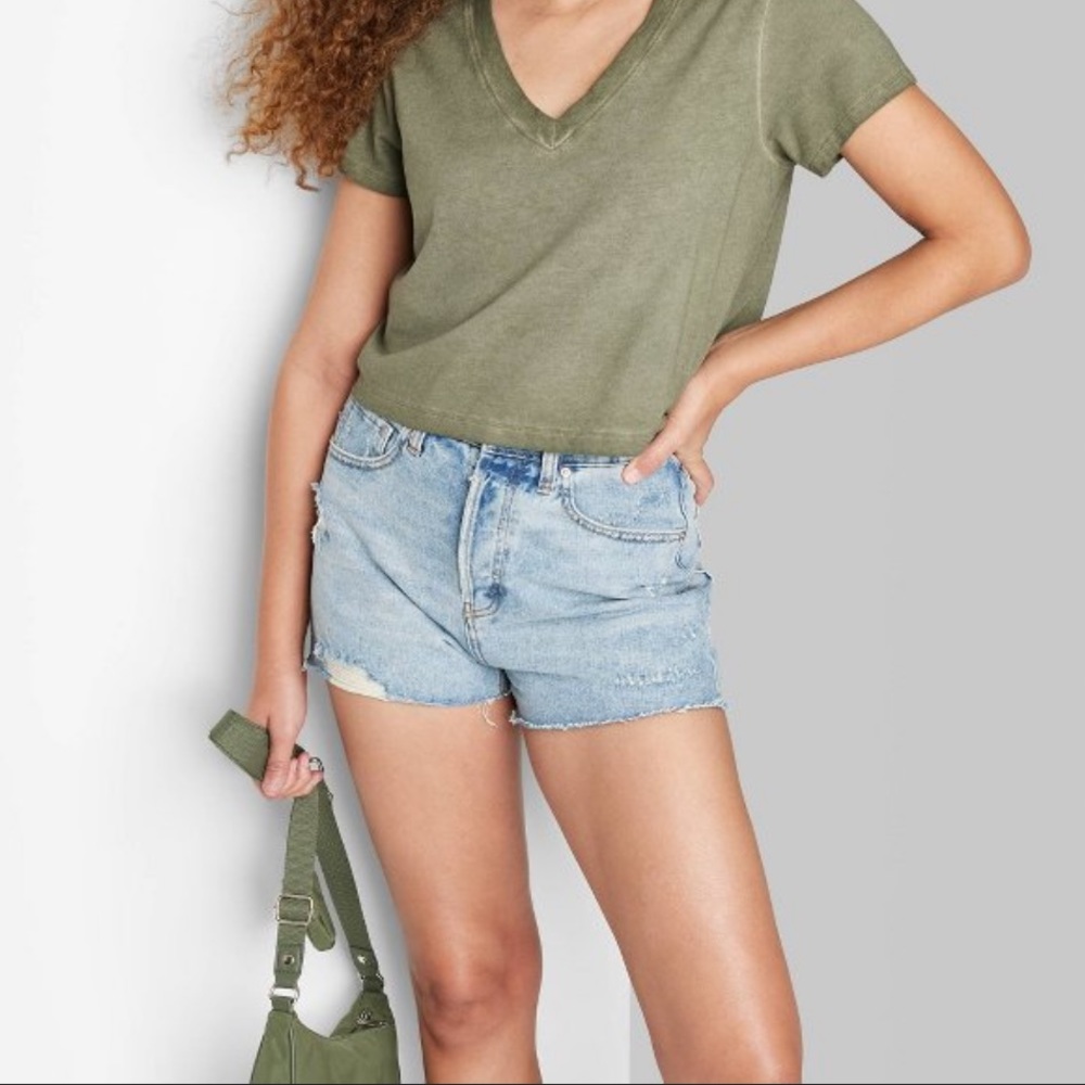 NWT WILF FABLE super high rise shorts